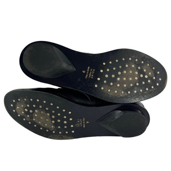 VALAS Los Angeles Black Leather Men's Fur Ankle Boots Made in Italy Marked as 9 - Picture 8 of 9